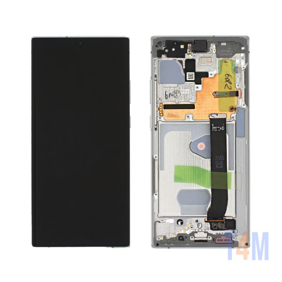 Touch+Display with Frame Samsung Galaxy Note 20 Ultra 4g/5g /N985/N986F 6.9" Service Pack (GH82-31458C/31460C/31461C) Blanco